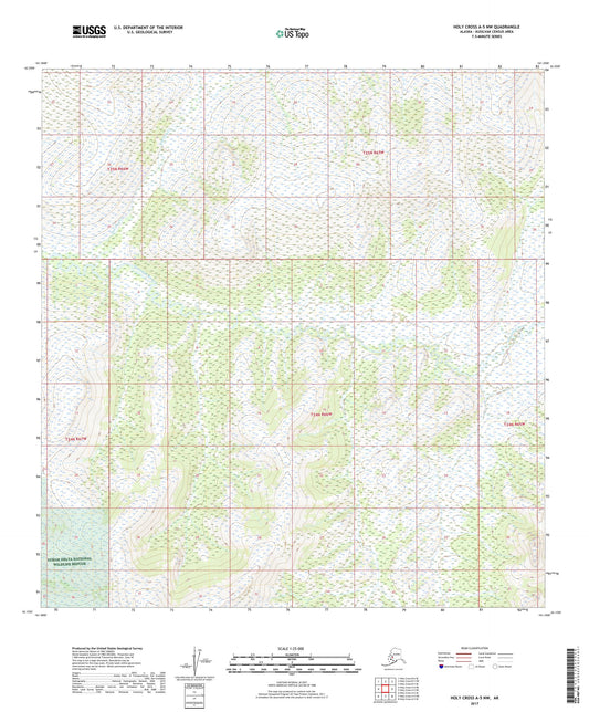 Holy Cross A-5 NW Alaska US Topo Map Image