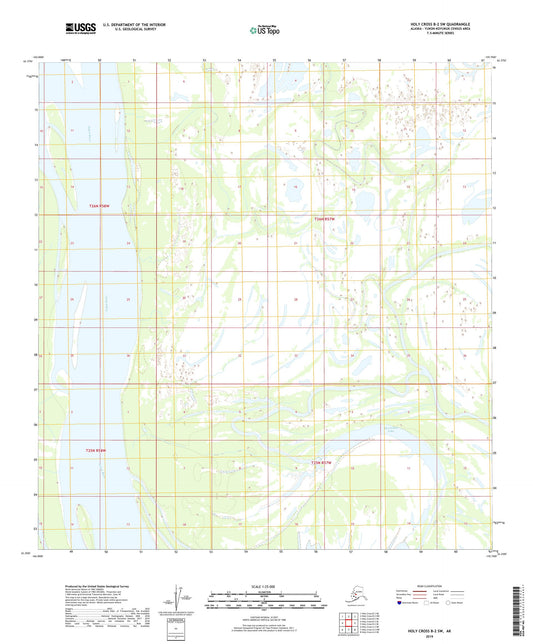 Holy Cross B-2 SW Alaska US Topo Map Image