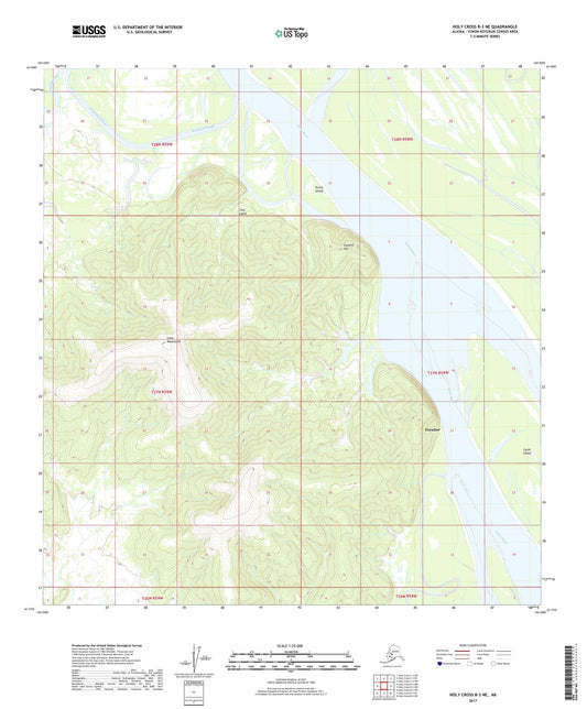 Holy Cross B-3 NE Alaska US Topo Map Image