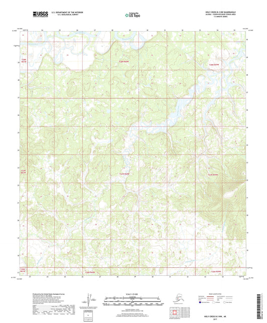 Holy Cross B-3 NW Alaska US Topo Map Image