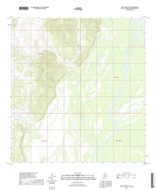 Holy Cross B-3 SE Alaska US Topo Map Image