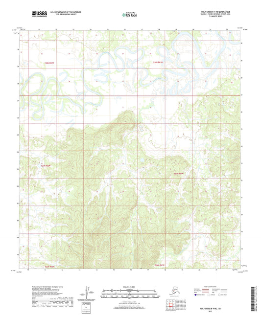 Holy Cross B-4 NE Alaska US Topo Map Image