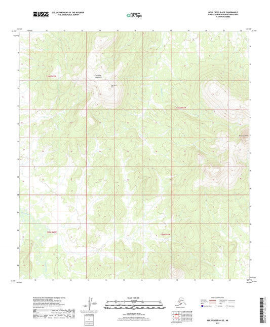 Holy Cross B-4 SE Alaska US Topo Map Image