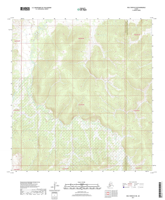 Holy Cross B-5 NE Alaska US Topo Map Image