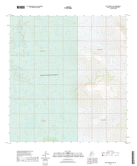 Holy Cross B-6 SE Alaska US Topo Map Image