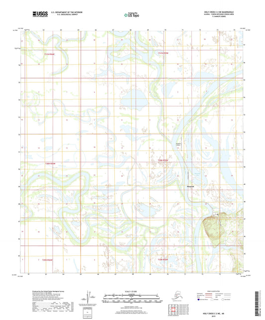Holy Cross C-2 NE Alaska US Topo Map Image