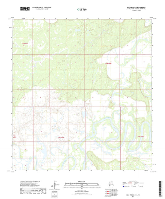 Holy Cross C-3 SW Alaska US Topo Map Image