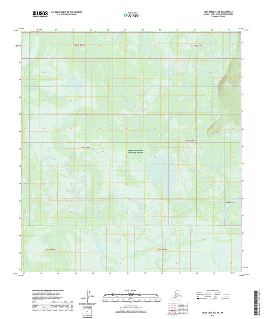 Holy Cross D-2 NE Alaska US Topo Map Image