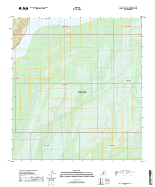 Holy Cross D-2 NW Alaska US Topo Map Image