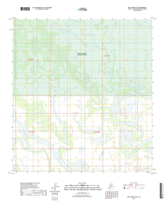 Holy Cross D-2 SE Alaska US Topo Map Image