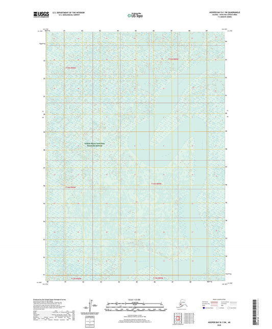 Hooper Bay B-1 SW Alaska US Topo Map Image