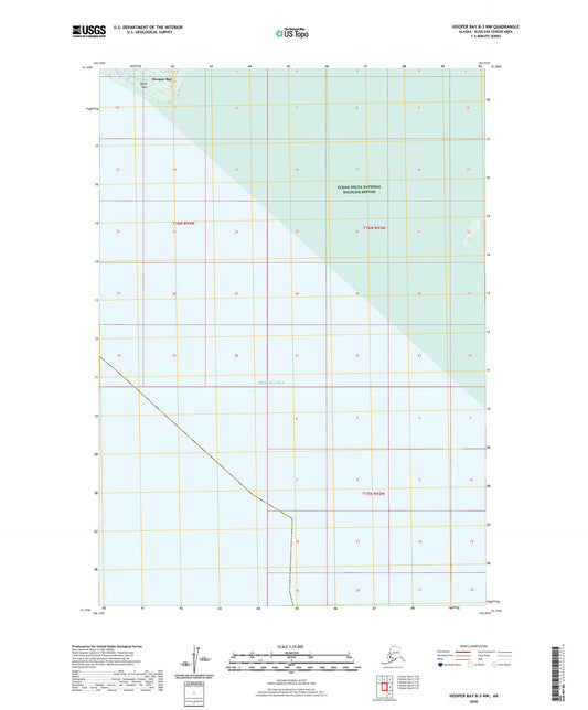 Hooper Bay B-3 NW Alaska US Topo Map Image