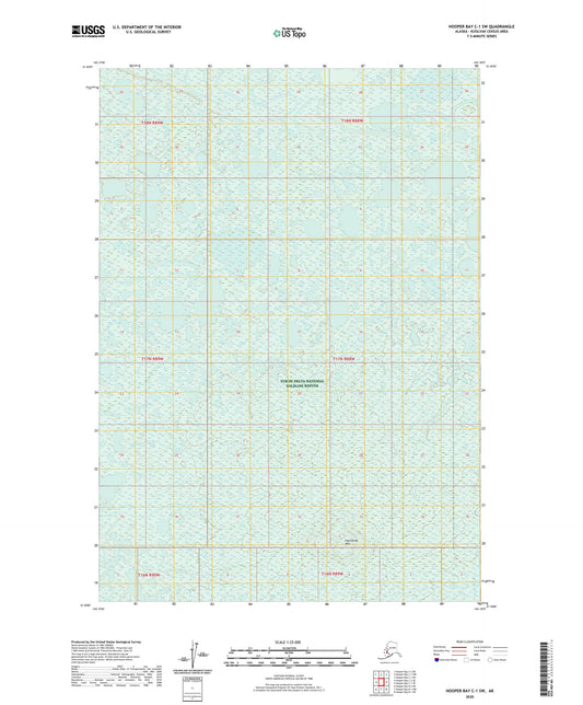 Hooper Bay C-1 SW Alaska US Topo Map Image