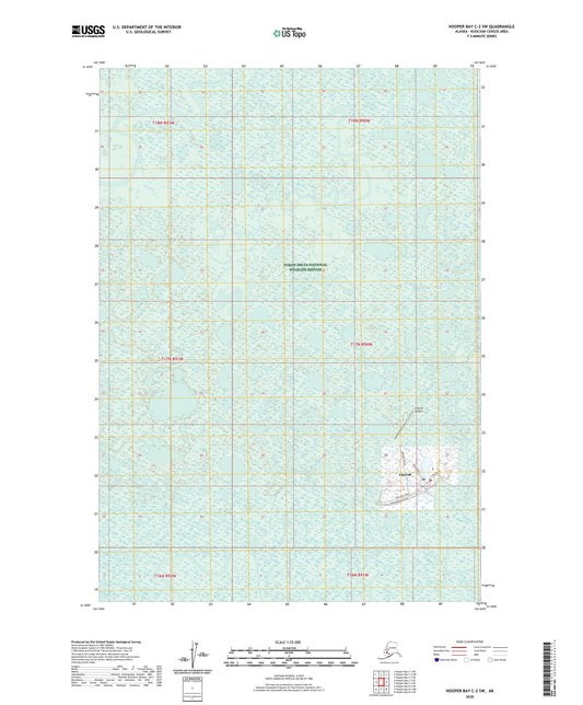 Hooper Bay C-2 SW Alaska US Topo Map Image