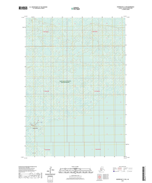 Hooper Bay C-3 SW Alaska US Topo Map Image
