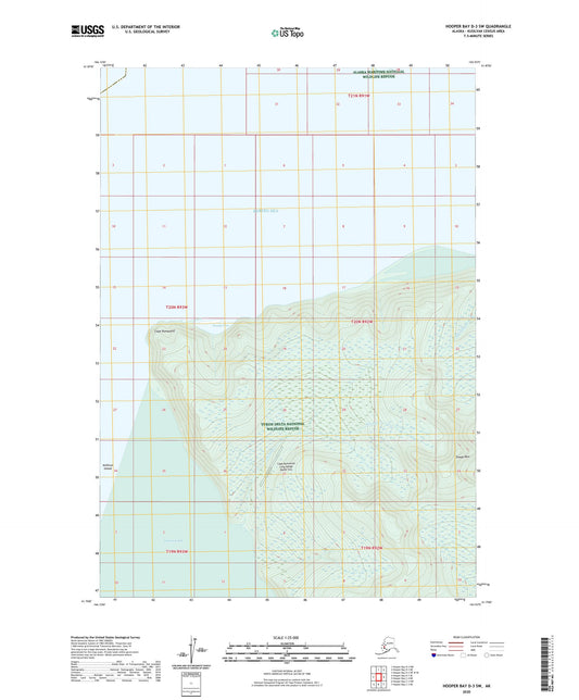 Hooper Bay D-3 SW Alaska US Topo Map Image