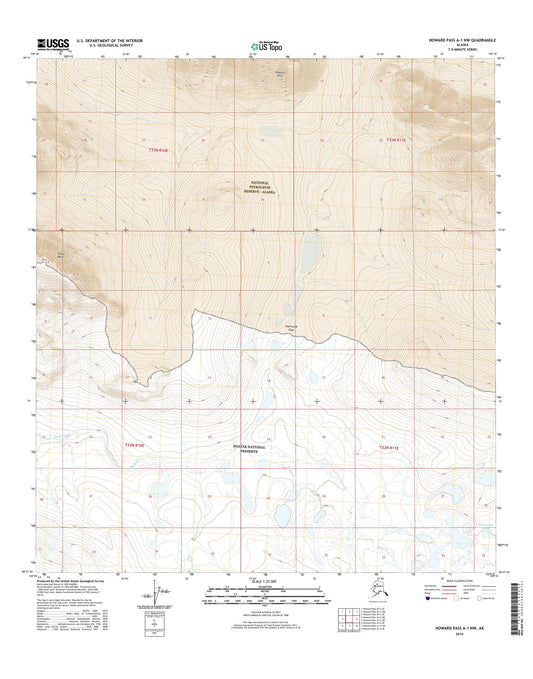 Howard Pass A-1 NW Alaska US Topo Map Image