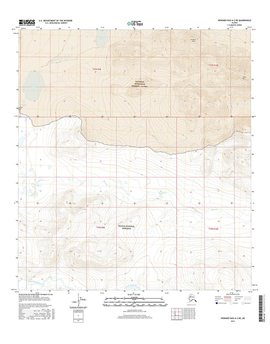 Howard Pass A-2 NE Alaska US Topo Map Image