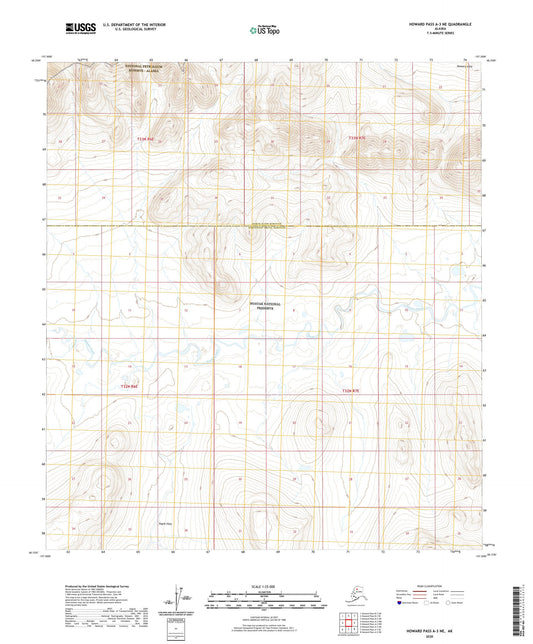 Howard Pass A-3 NE Alaska US Topo Map Image