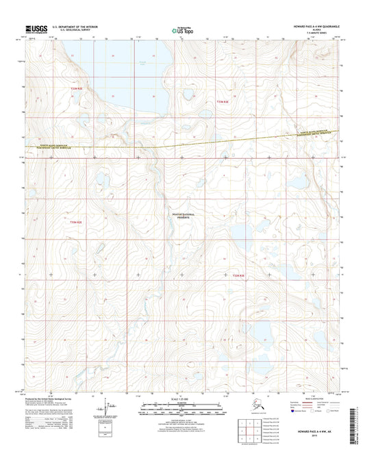 Howard Pass A-4 NW Alaska US Topo Map Image
