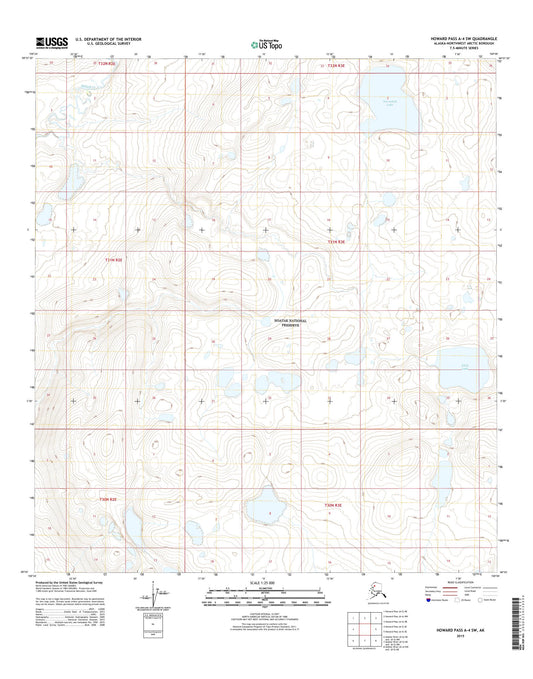 Howard Pass A-4 SW Alaska US Topo Map Image
