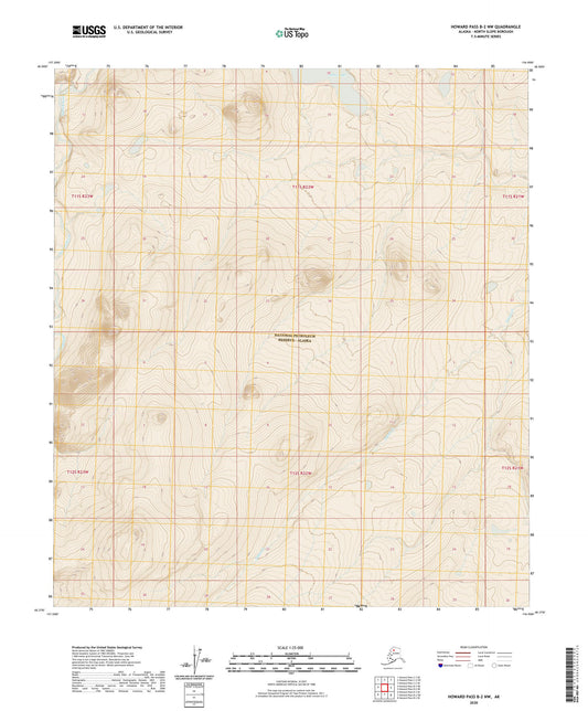 Howard Pass B-2 NW Alaska US Topo Map Image