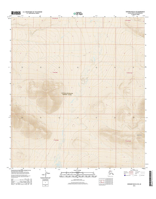 Howard Pass B-2 SE Alaska US Topo Map Image
