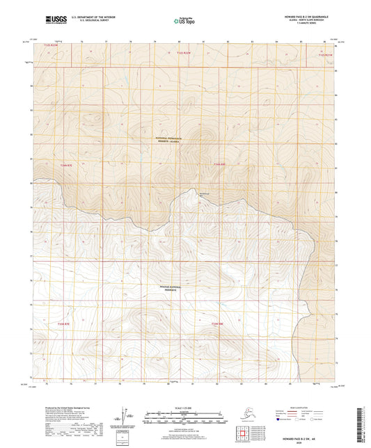 Howard Pass B-2 SW Alaska US Topo Map Image