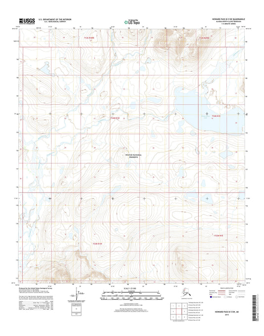 Howard Pass B-5 SW Alaska US Topo Map Image