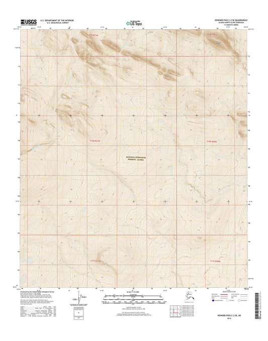 Howard Pass C-2 SE Alaska US Topo Map Image