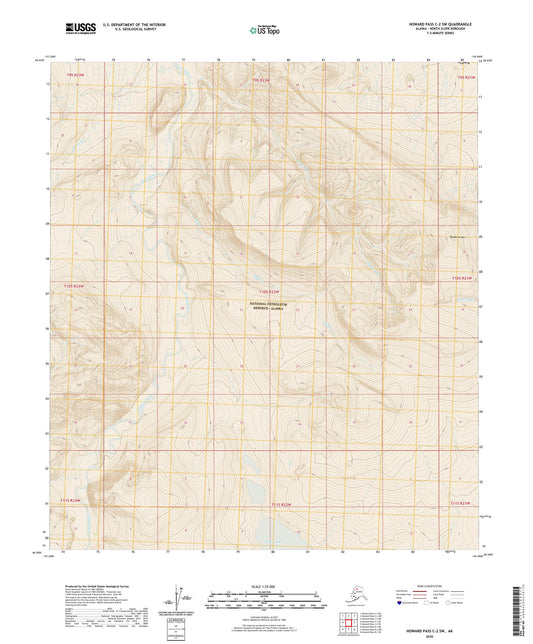 Howard Pass C-2 SW Alaska US Topo Map Image