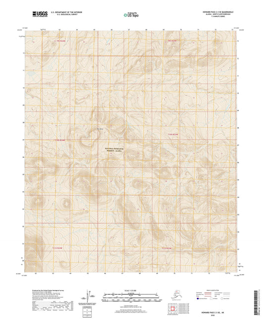 Howard Pass C-3 SE Alaska US Topo Map Image