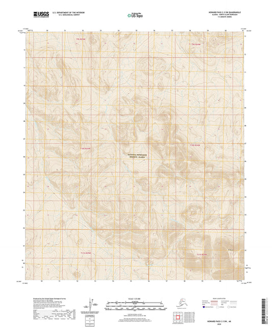 Howard Pass C-3 SW Alaska US Topo Map Image
