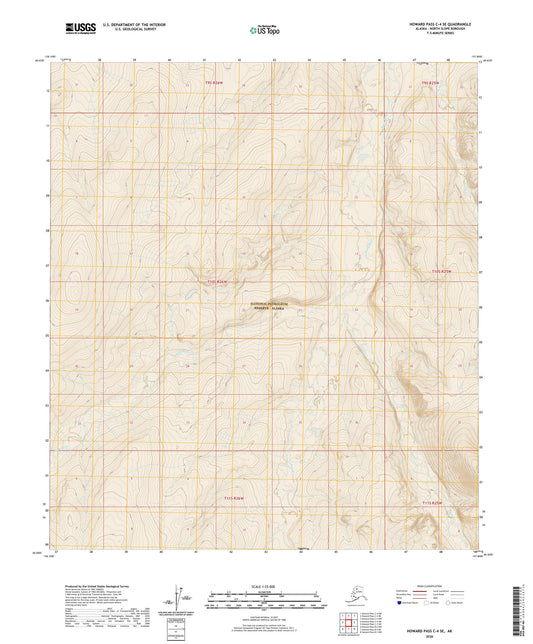 Howard Pass C-4 SE Alaska US Topo Map Image