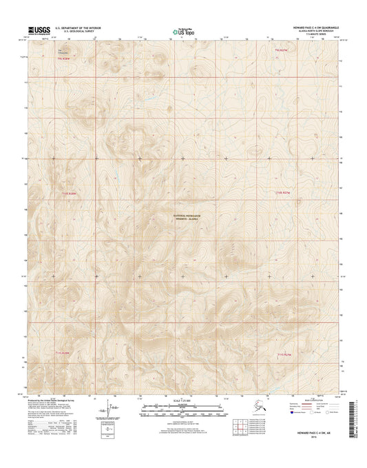 Howard Pass C-4 SW Alaska US Topo Map Image