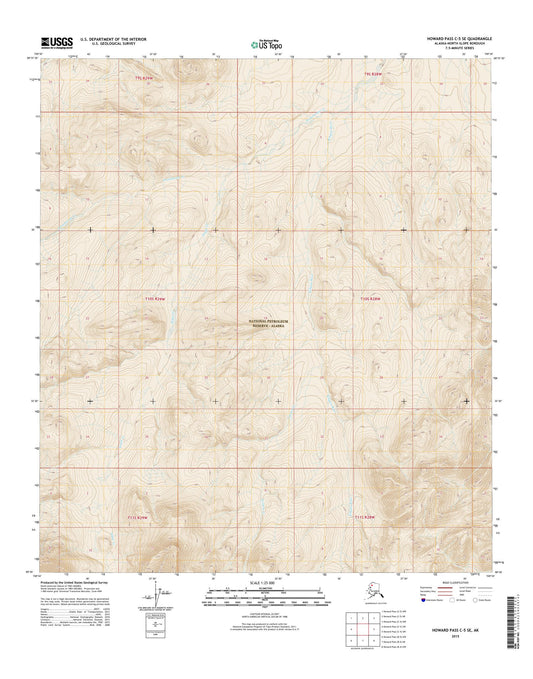 Howard Pass C-5 SE Alaska US Topo Map Image
