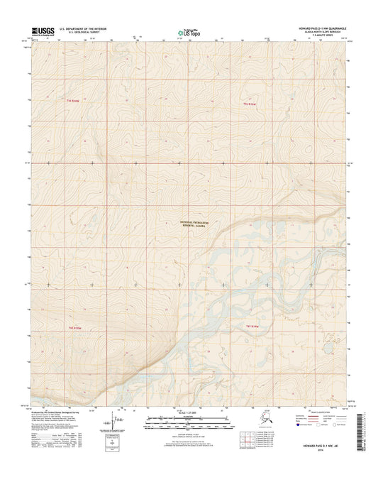 Howard Pass D-1 NW Alaska US Topo Map Image