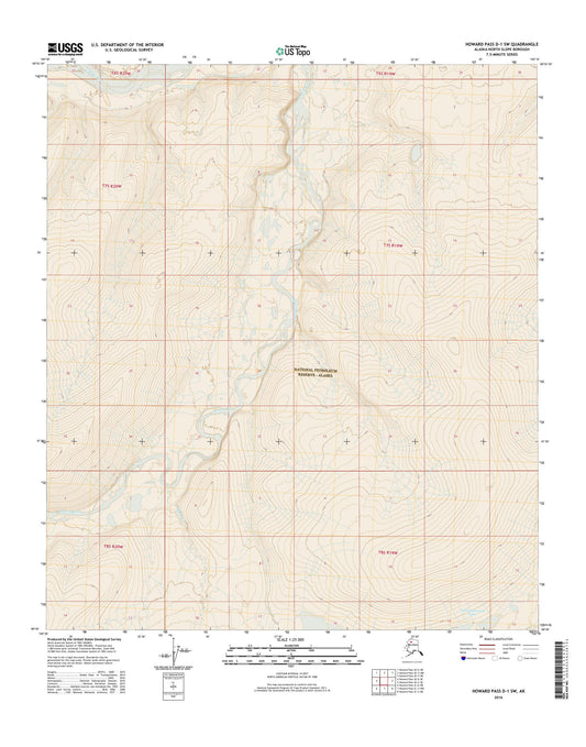 Howard Pass D-1 SW Alaska US Topo Map Image