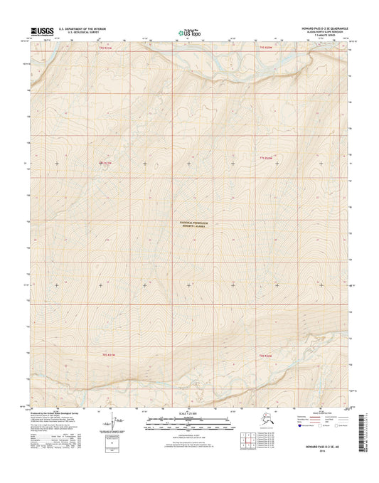 Howard Pass D-2 SE Alaska US Topo Map Image