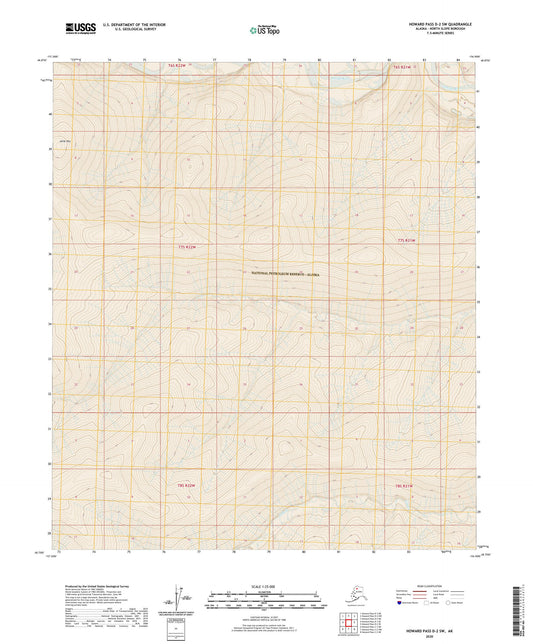 Howard Pass D-2 SW Alaska US Topo Map Image