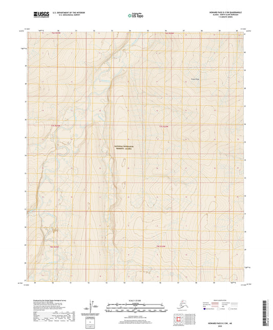 Howard Pass D-3 SW Alaska US Topo Map Image