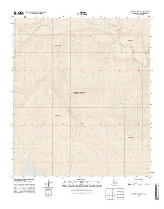 Howard Pass D-4 NW Alaska US Topo Map Image