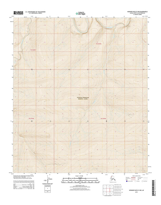 Howard Pass D-5 NW Alaska US Topo Map Image