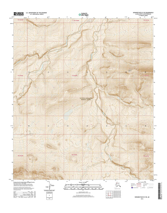 Howard Pass D-5 SE Alaska US Topo Map Image