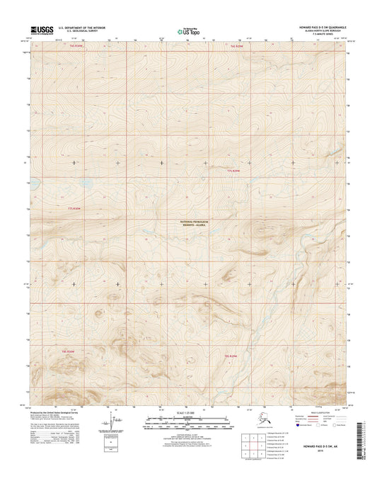 Howard Pass D-5 SW Alaska US Topo Map Image