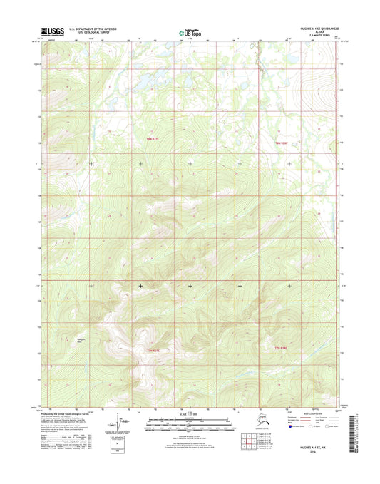 Hughes A-1 SE Alaska US Topo Map Image