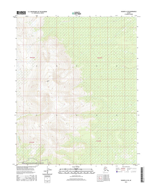Hughes A-2 SE Alaska US Topo Map Image
