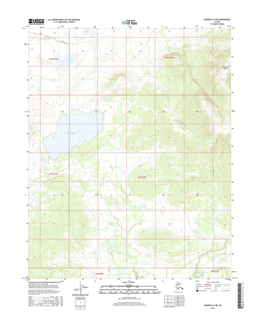 Hughes A-4 NE Alaska US Topo Map Image