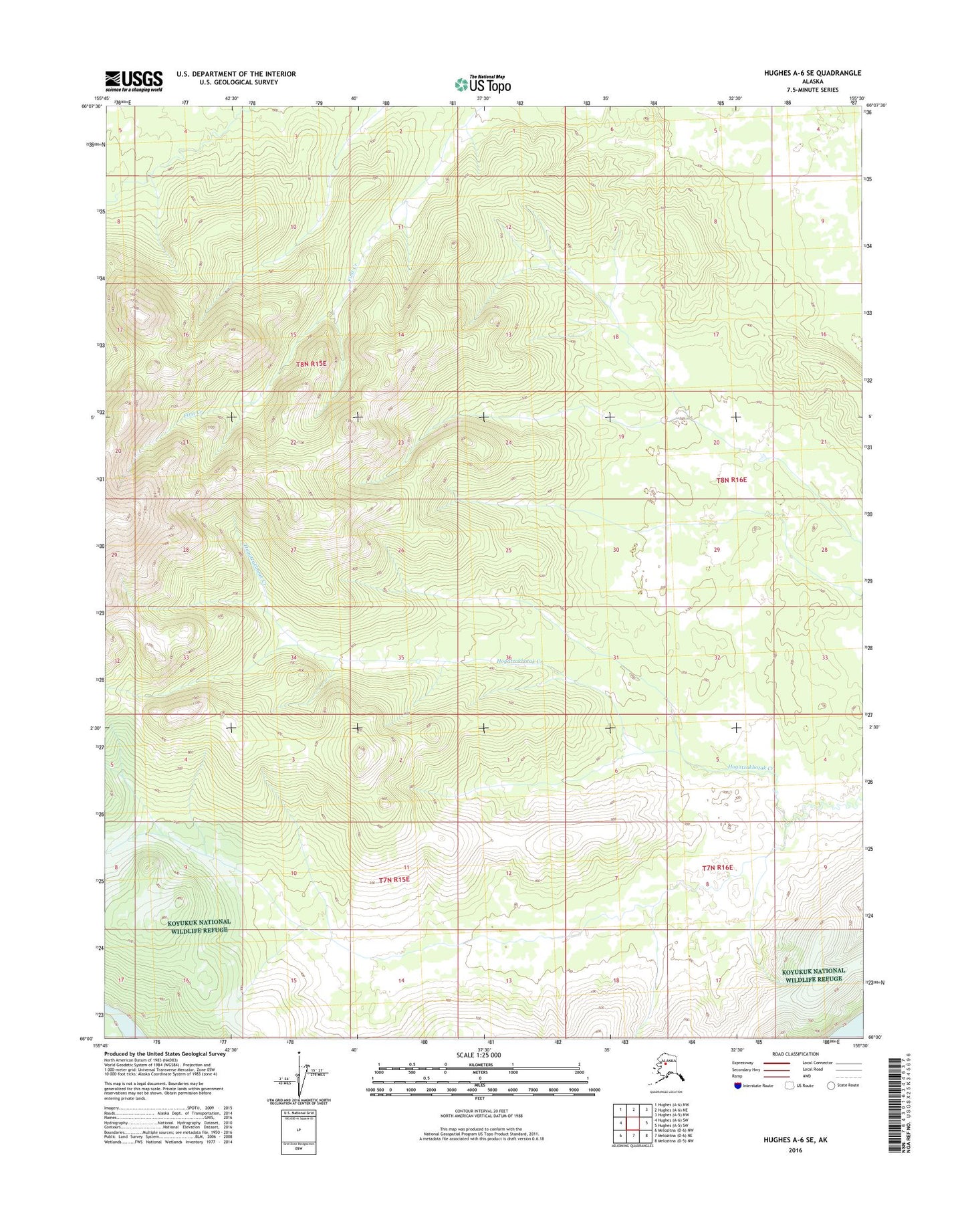 Hughes A-6 SE Alaska US Topo Map Image