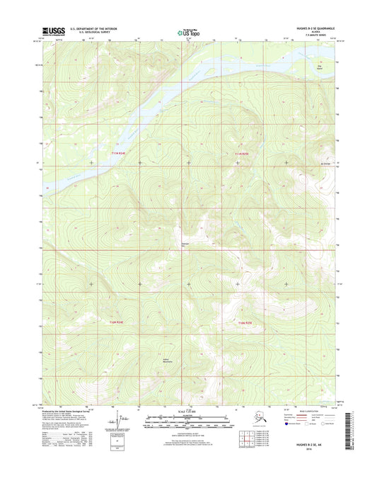 Hughes B-2 SE Alaska US Topo Map Image